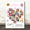 Photo Collage Kids Girls Birthday Gift 16-Photo Pink Heart Print Or Canvas Photo Collage Kids Girls Birthday Gift 16-Photo Pink Heart Print Or Canvas