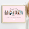 Photo Collage Pink 6-Photo Birthday Gift For Mother-In-Law Print Or Canvas