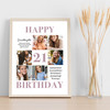 Photo Collage 21st Birthday Gift For Granddaughter 6-Photo Print Or Canvas