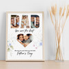 Photo Collage Father's Day Gift For Dad 4-Photo Floral Print Or Canvas