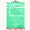Mint Green Watercolour Lights Wedpics App Photos Personalised Wedding Sign