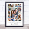 Photo Collage 50th Birthday Personalised Gift For Daddy 15-Photo Print Or Canvas Photo Collage 50th Birthday Personalised Gift For Daddy 15-Photo Print Or Canvas