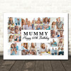 Photo Collage 60th Birthday Personalised Gift For Mummy 22-Photo Print Or Canvas