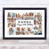 Photo Collage 60th Birthday Personalised Gift For Nanna 22-Photo Print Or Canvas