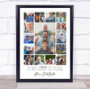 Photo Collage 70th Birthday Personalised Gift For Daddy 15-Photo Print Or Canvas Photo Collage 70th Birthday Personalised Gift For Daddy 15-Photo Print Or Canvas