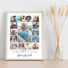 Photo Collage 70th Birthday Personalised Gift For Niece 15-Photo Print Or Canvas