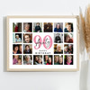 Photo Collage 90th Birthday Personalised Gift For Aunty 20-Photo Print Or Canvas