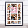 Photo Collage 21st Birthday Personalised Gift For Aunty 20-Photo Print Or Canvas