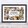 Photo Collage 30th Birthday Personalised Gift For Daddy 22-Photo Print Or Canvas Photo Collage 30th Birthday Personalised Gift For Daddy 22-Photo Print Or Canvas