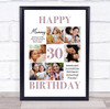 Photo Collage 30th Birthday Personalised Gift For Mummy 6-Photo Print Or Canvas Photo Collage 30th Birthday Personalised Gift For Mummy 6-Photo Print Or Canvas