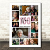 Photo Collage 100th Birthday Personalised Gift For Nan 10-Photo Print Or Canvas