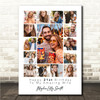 Photo Collage 21st Birthday Personalised Gift For Wife 15-Photo Print Or Canvas