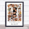 Photo Collage 21st Birthday Personalised Gift For Mum 15-Photo Print Or Canvas
