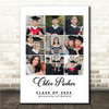Photo Collage Graduation Personalised Gift For Student 9-Photo Print Or Canvas