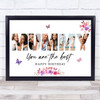 Photo Collage Mummy Birthday Personalised Gift 3-Photo Floral Print Or Canvas