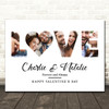 Photo Collage Valentine's Day Personalised Gift 4-Photo Love Print Or Canvas