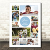 Photo Collage Kids Boys Birthday Personalised Gift 10-Photo Print Or Canvas