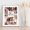 Photo Collage Hen Do Personalised Gift For Bride 10-Photo Print Or Canvas