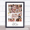 Photo Collage Hen Do Personalised Gift For Bride 13-Photo Print Or Canvas