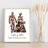 Photo Collage Wedding Anniversary Personalised Gift Photo Print Or Canvas