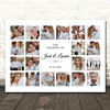 Photo Collage Wedding Personalised Gift 20-Photo Print Or Canvas