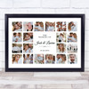 Photo Collage Wedding Personalised Gift 20-Photo Print Or Canvas