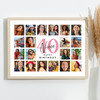 Photo Collage 40th Birthday Gift For Niece 20-Photo Landscape Print Or Canvas