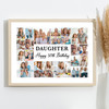Photo Collage 50th Birthday Custom Gift For Daughter 22-Photo Print Or Canvas
