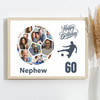 Photo Collage 60th Birthday Gift For Nephew 14-Photo Football Print Or Canvas Photo Collage 60th Birthday Gift For Nephew 14-Photo Football Print Or Canvas