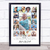 Photo Collage 70th Birthday Custom Gift For Daughter 15-Photo Print Or Canvas
