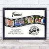 Photo Collage 80th Birthday Gift For Fiancé 4-Photo Film Reel Print Or Canvas