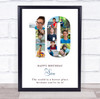 Photo Collage 10-Photo 10th Birthday Gift For Kids Boys White Print Or Canvas