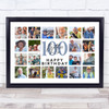 Photo Collage 100th Birthday Gift For Brother-In-Law 20-Photo Print Or Canvas