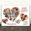Photo Collage 21st Birthday Gift For Daughter 20-Photo s Pink Print Or Canvas Photo Collage 21st Birthday Gift For Daughter 20-Photo s Pink Print Or Canvas