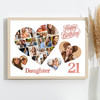 Photo Collage 21st Birthday Gift For Daughter 20-Photo s Pink Print Or Canvas Photo Collage 21st Birthday Gift For Daughter 20-Photo s Pink Print Or Canvas