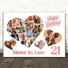 Photo Collage 21st Birthday Gift For Sister-In-Law 20-Photo s Print Or Canvas Photo Collage 21st Birthday Gift For Sister-In-Law 20-Photo s Print Or Canvas