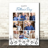 Photo Collage Custom Gift For Father's Day 8-Photo Footballs Print Or Canvas Photo Collage Custom Gift For Father's Day 8-Photo Footballs Print Or Canvas