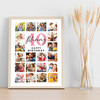 Photo Collage 40th Birthday Gift For Mummy 20-Photo Portrait Print Or Canvas Photo Collage 40th Birthday Gift For Mummy 20-Photo Portrait Print Or Canvas