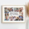 Photo Collage 50th Birthday Custom Gift For Brother 22-Photo Print Or Canvas