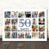 Photo Collage 50th Birthday Custom Gift For Grandad 20-Photo Print Or Canvas Photo Collage 50th Birthday Custom Gift For Grandad 20-Photo Print Or Canvas
