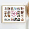 Photo Collage 50th Birthday Custom Gift For Stepmum 20-Photo Print Or Canvas