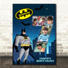Photo Collage 5-Photo 7th Birthday Gift For Kids Boys Batman Print Or Canvas