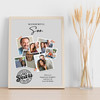 Photo Collage 60th Birthday Custom Gift For Son 7-Photo Grey Print Or Canvas