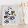 Photo Collage 70th Birthday Custom Gift For Dad 7-Photo Grey Print Or Canvas Photo Collage 70th Birthday Custom Gift For Dad 7-Photo Grey Print Or Canvas