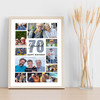Photo Collage 70th Birthday Custom Gift For Grandad 10-Photo Print Or Canvas Photo Collage 70th Birthday Custom Gift For Grandad 10-Photo Print Or Canvas