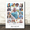 Photo Collage 70th Birthday Custom Gift For Grandma 15-Photo Print Or Canvas Photo Collage 70th Birthday Custom Gift For Grandma 15-Photo Print Or Canvas