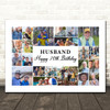 Photo Collage 70th Birthday Custom Gift For Husband 22-Photo Print Or Canvas Photo Collage 70th Birthday Custom Gift For Husband 22-Photo Print Or Canvas