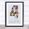 Photo Collage 7-Photo 4th Birthday Custom Gift For Boys Blue Print Or Canvas Photo Collage 7-Photo 4th Birthday Custom Gift For Boys Blue Print Or Canvas