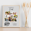 Photo Collage 21st Birthday Custom Gift For Dad 7-Photo Grey Print Or Canvas Photo Collage 21st Birthday Custom Gift For Dad 7-Photo Grey Print Or Canvas
