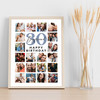 Photo Collage 30th Birthday Gift For Boyfriend 20-Photo Blue Print Or Canvas Photo Collage 30th Birthday Gift For Boyfriend 20-Photo Blue Print Or Canvas